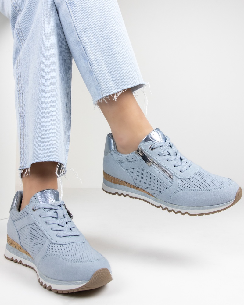 Marco Tozzi Lage sneakers  - blauw