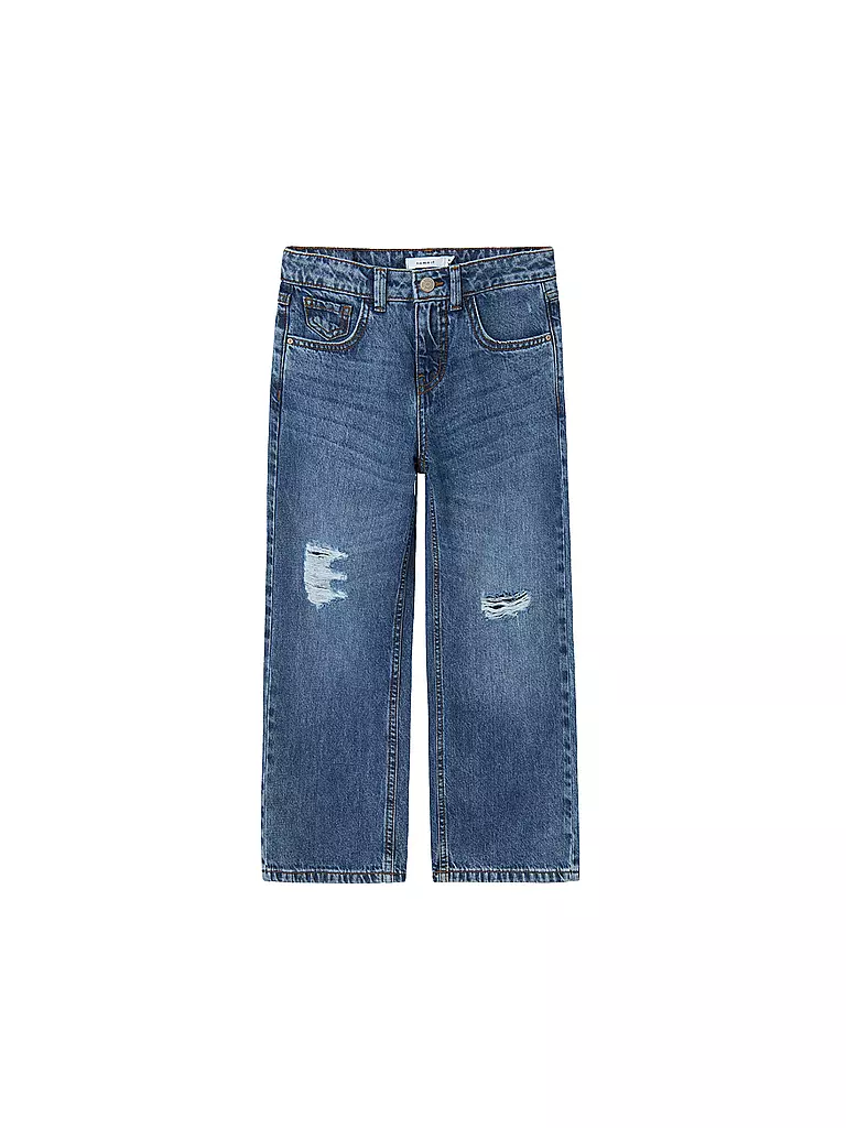 NAME IT Mädchen Jeans Straight Fit NKFROSE dunkelblau