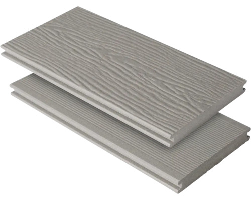 Konsta WPC terrasplank Masivo massief profiel gestructureerd 20x145 mm (verkocht per meter van 1,00 m tot max. 6,00 m) grijs