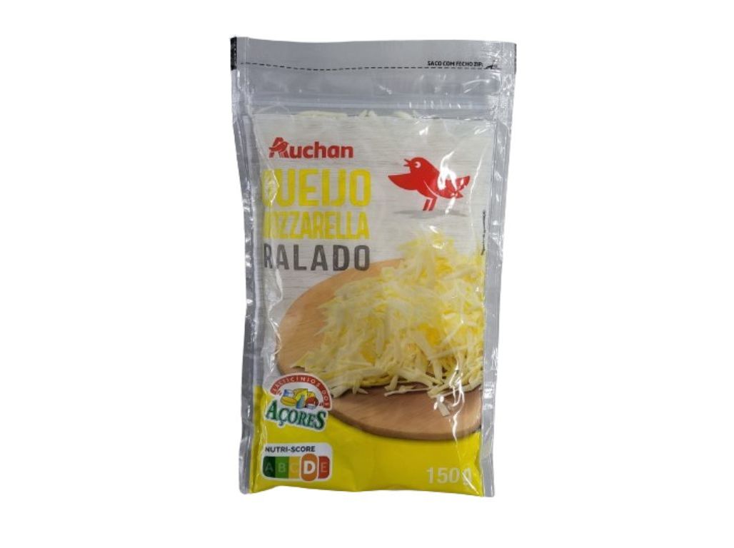 QUEIJO MOZZARELLA AUCHAN RALADO AÇORES 150G