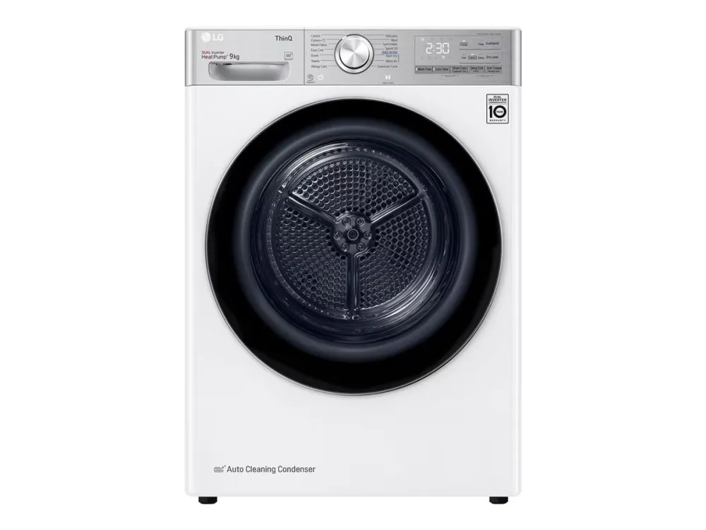 LG RH90V9AV2QR - Tørremaskine - Wi-Fi - bredde: 60 cm - dybde: 66 cm - højde: 85 cm - frontbetjening - hvid