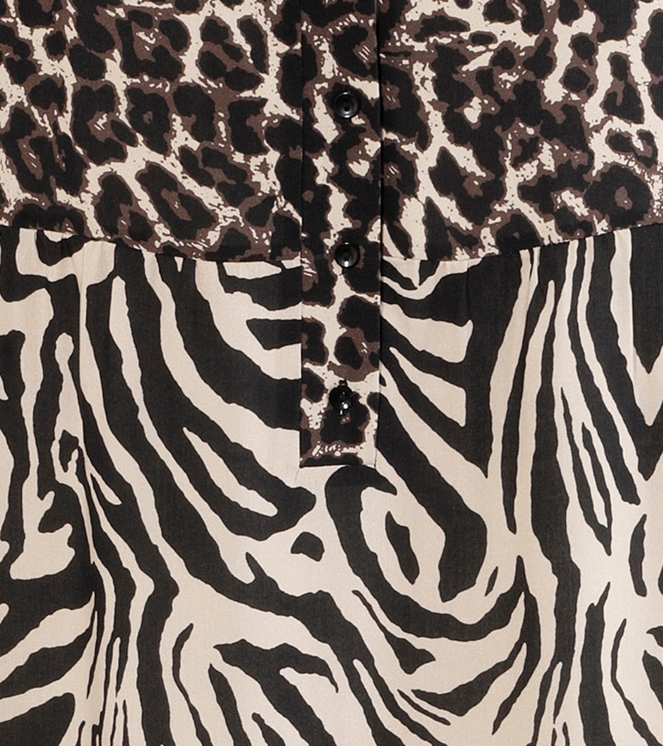 Aniston PLUS Midikleid im extravaganten Animal-Zebra-Printmix