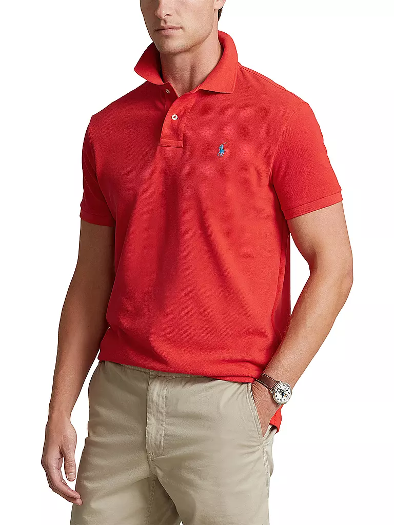 POLO RALPH LAUREN Poloshirt Custom Slim Fit rot