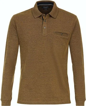 Casa Moda Polo Long Sleeves Geel 403478000-556 kopen