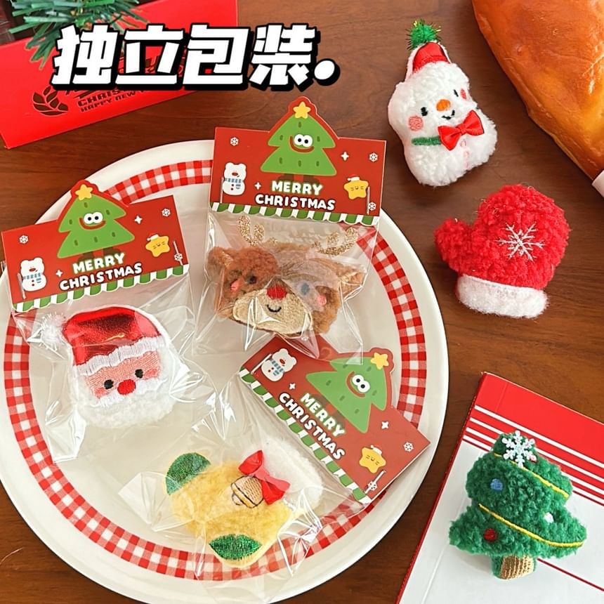 Bohod - Kerst pluche broche (verschillende ontwerpen)