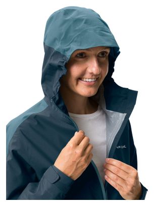 Veste de Pluie VTT Femme Vaude Moab II Bleu