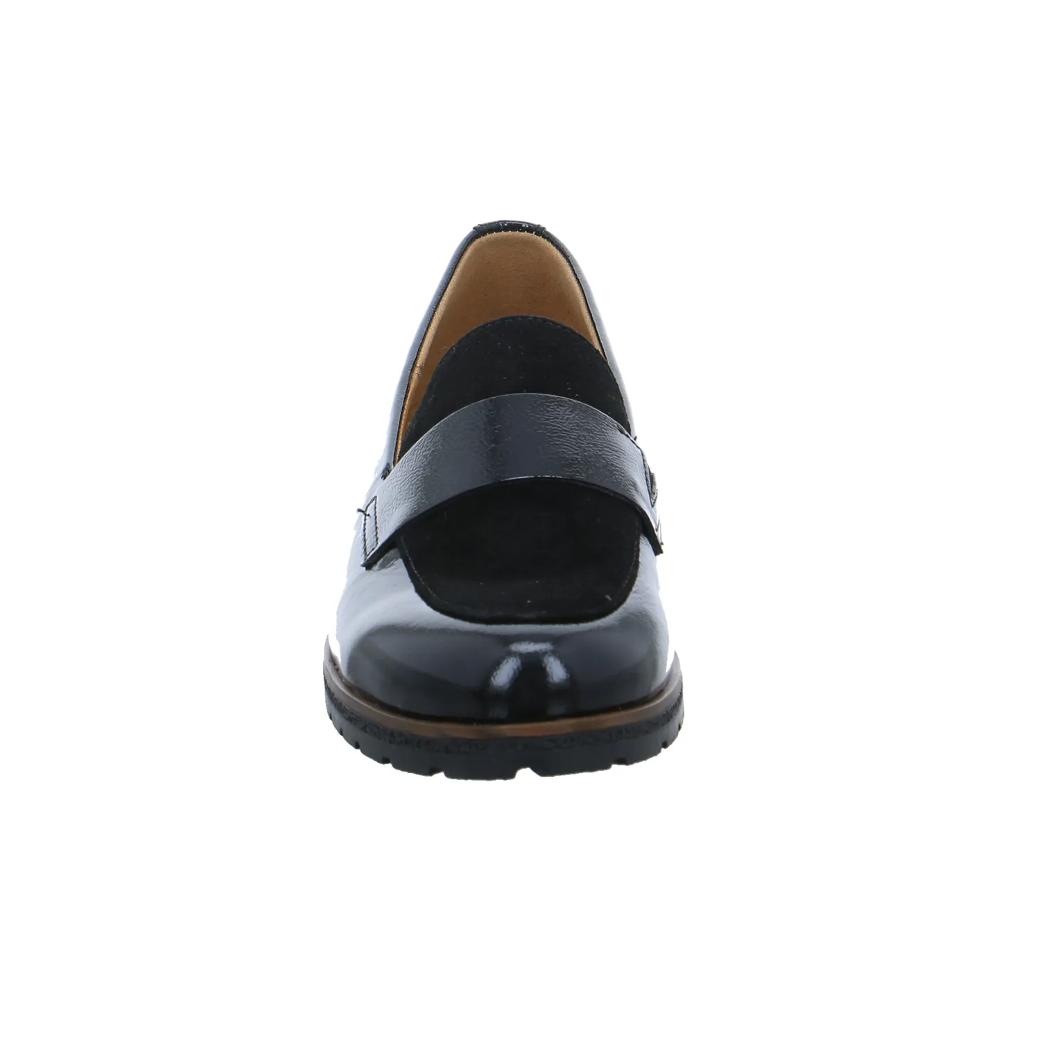 GABOR Slipper Schwarz Leder