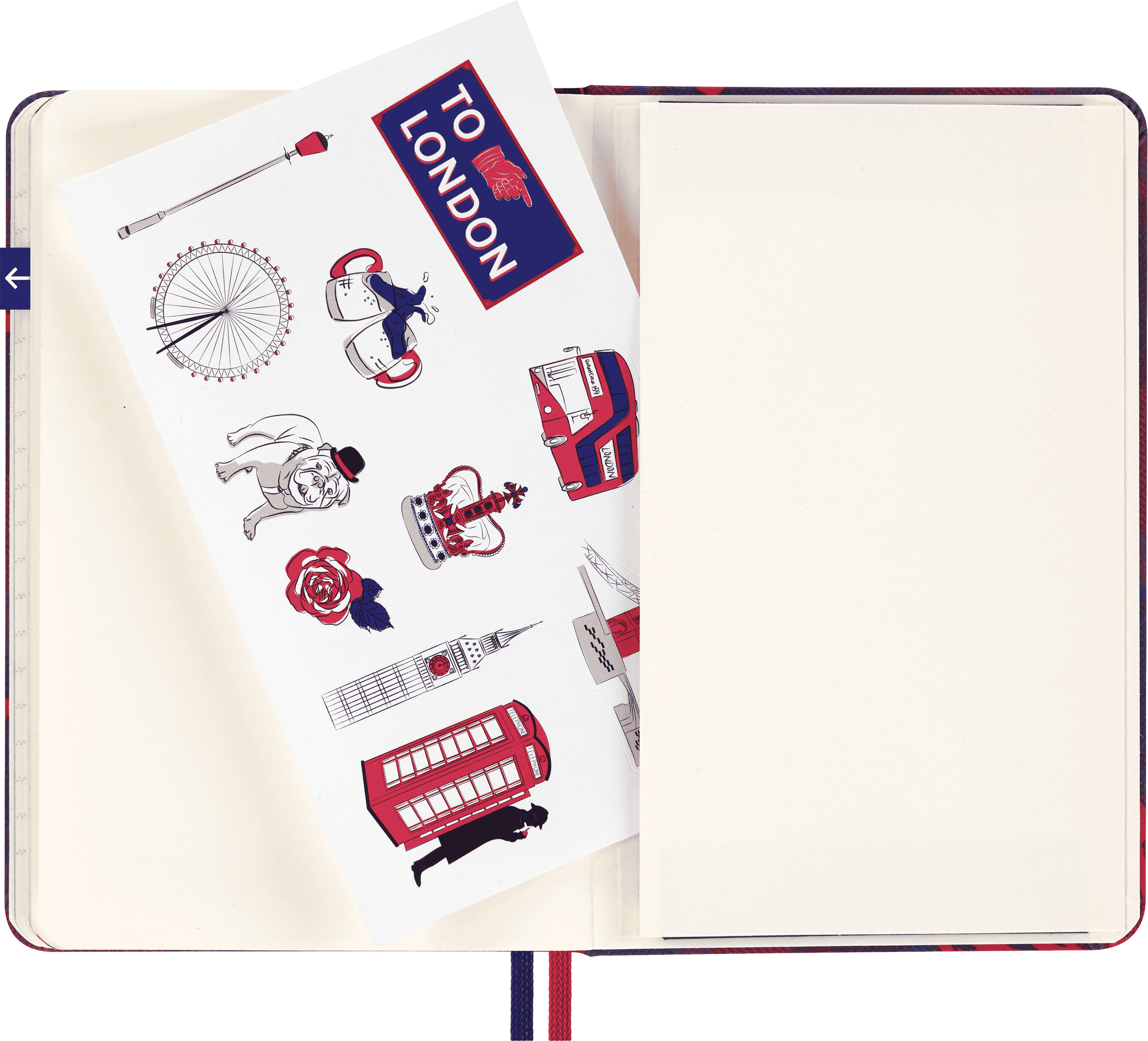 London Travel Guide LUXE x Moleskine London City Notebook, Hard Cover