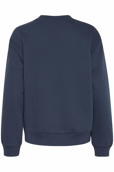 Kaffe blauwe dames sweater