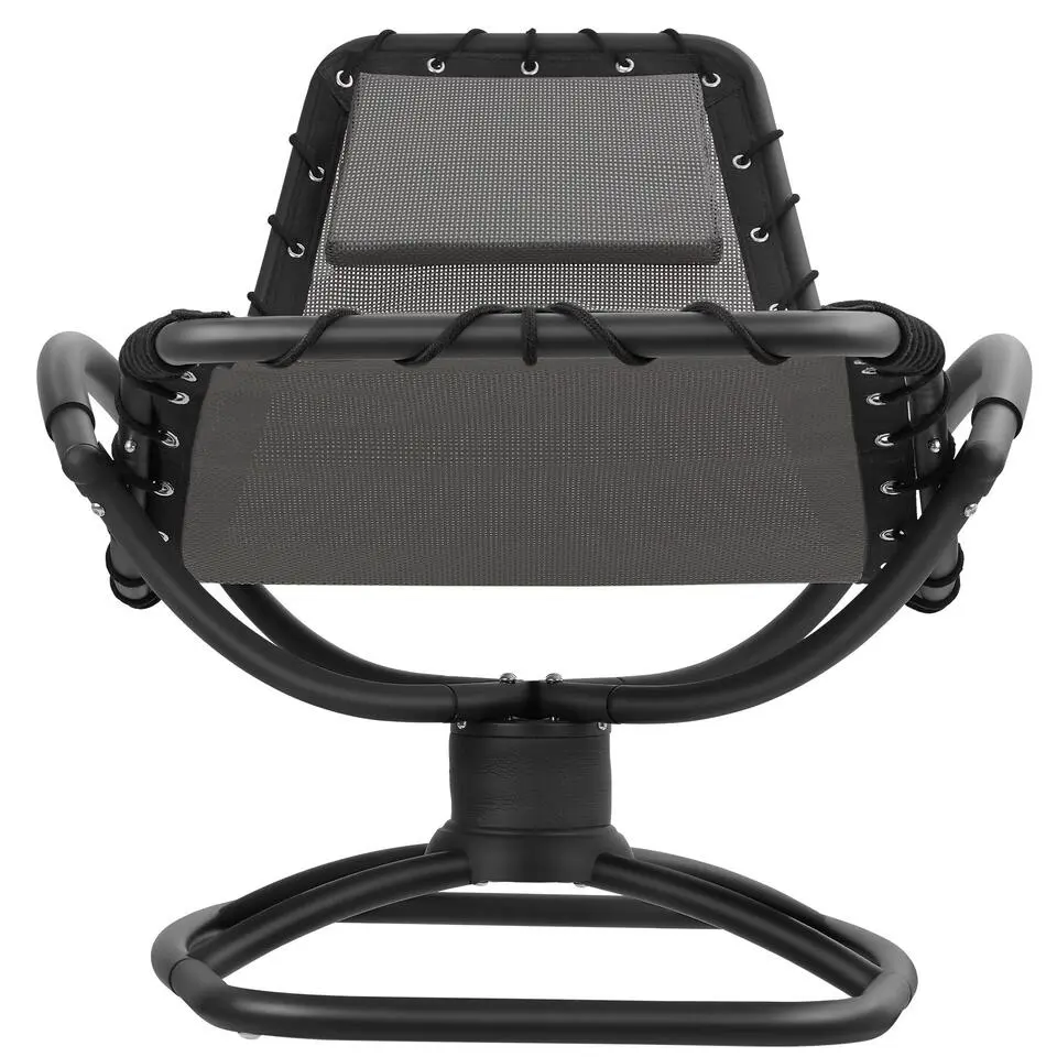 tectake Ligstoel Toulon, ergonomisch, schommelfunctie, Grijs