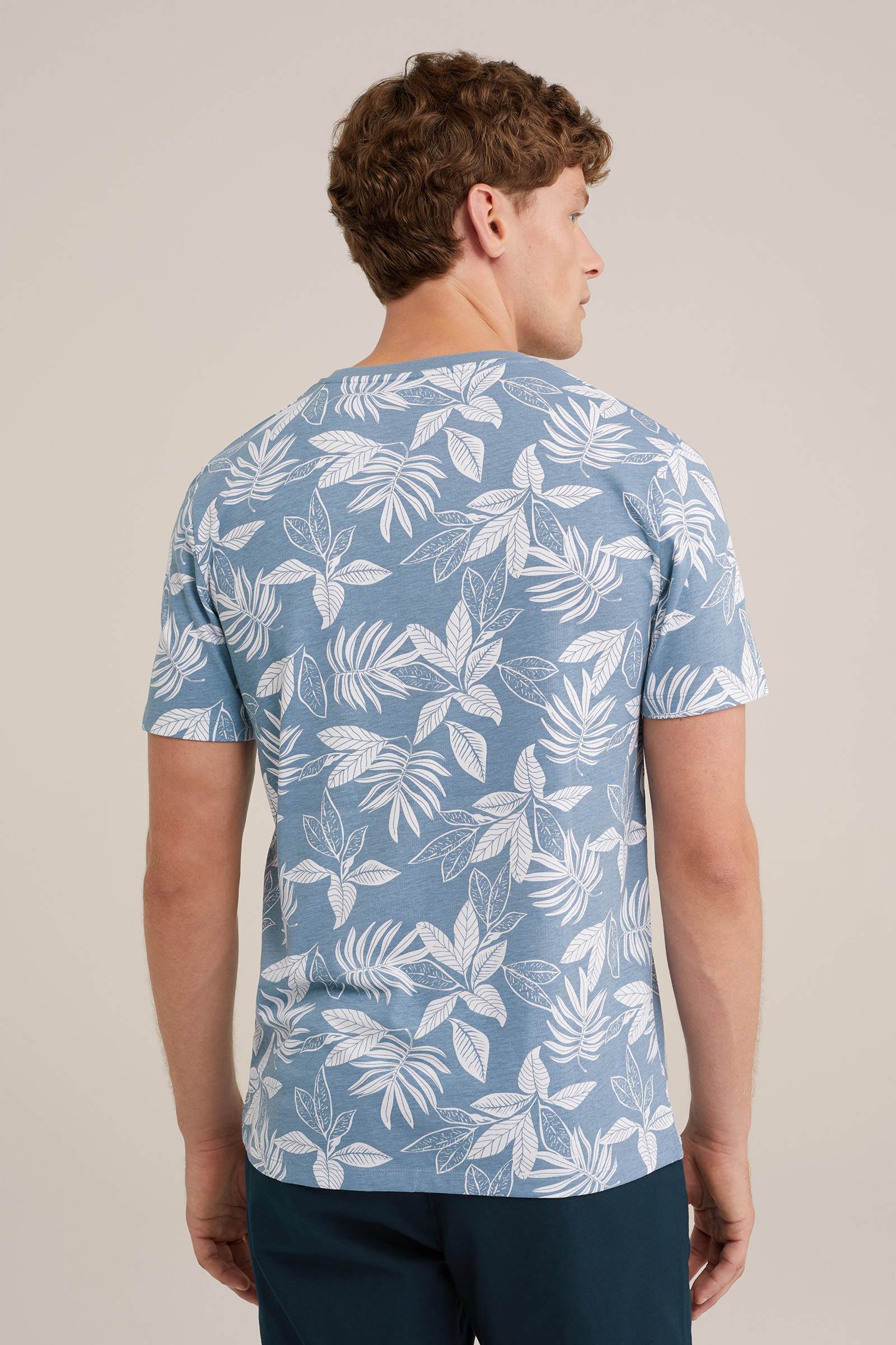 T-shirt met dessin WE Fashion Lichtblauw