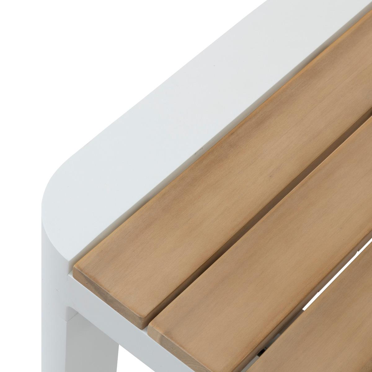 TABLE PARADIZE EXTENSIBLE RECTANGLE ACACIA BLANC 12 PLACES