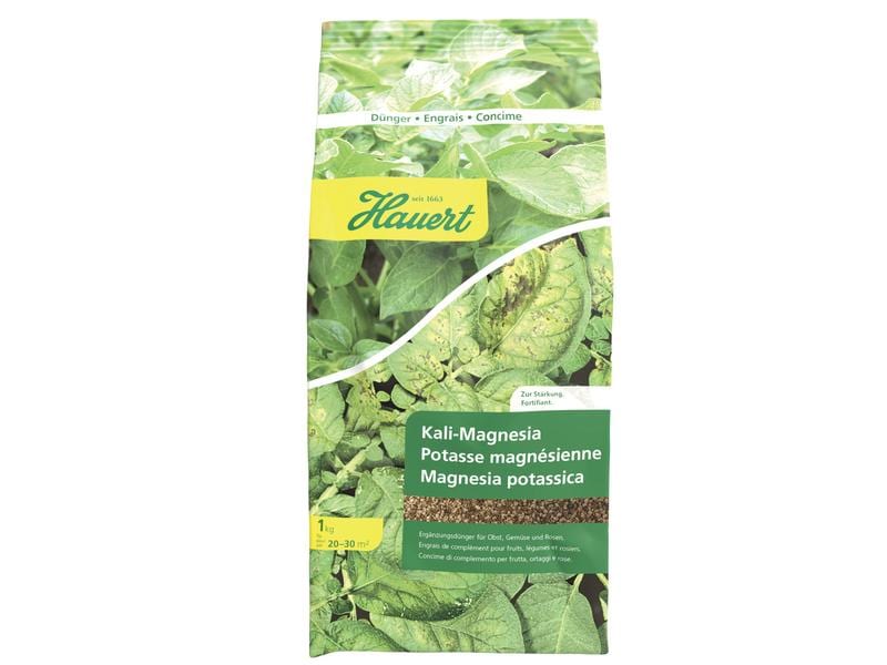 Hauert Ergänzungsdünger Kali-Magnesia 1 kg Ergänzungsdünger für Gemüse, Obstbäume, Reben und Rosen