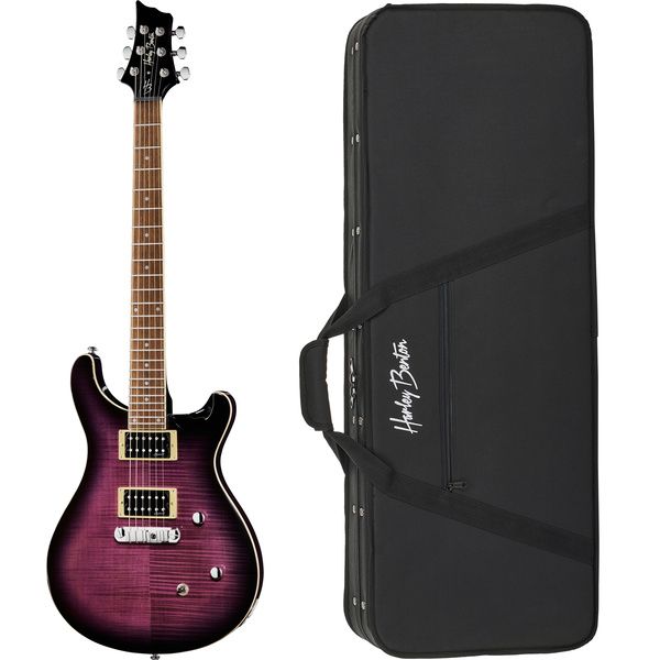 Harley Benton CST-24 Purple Burst Bundle