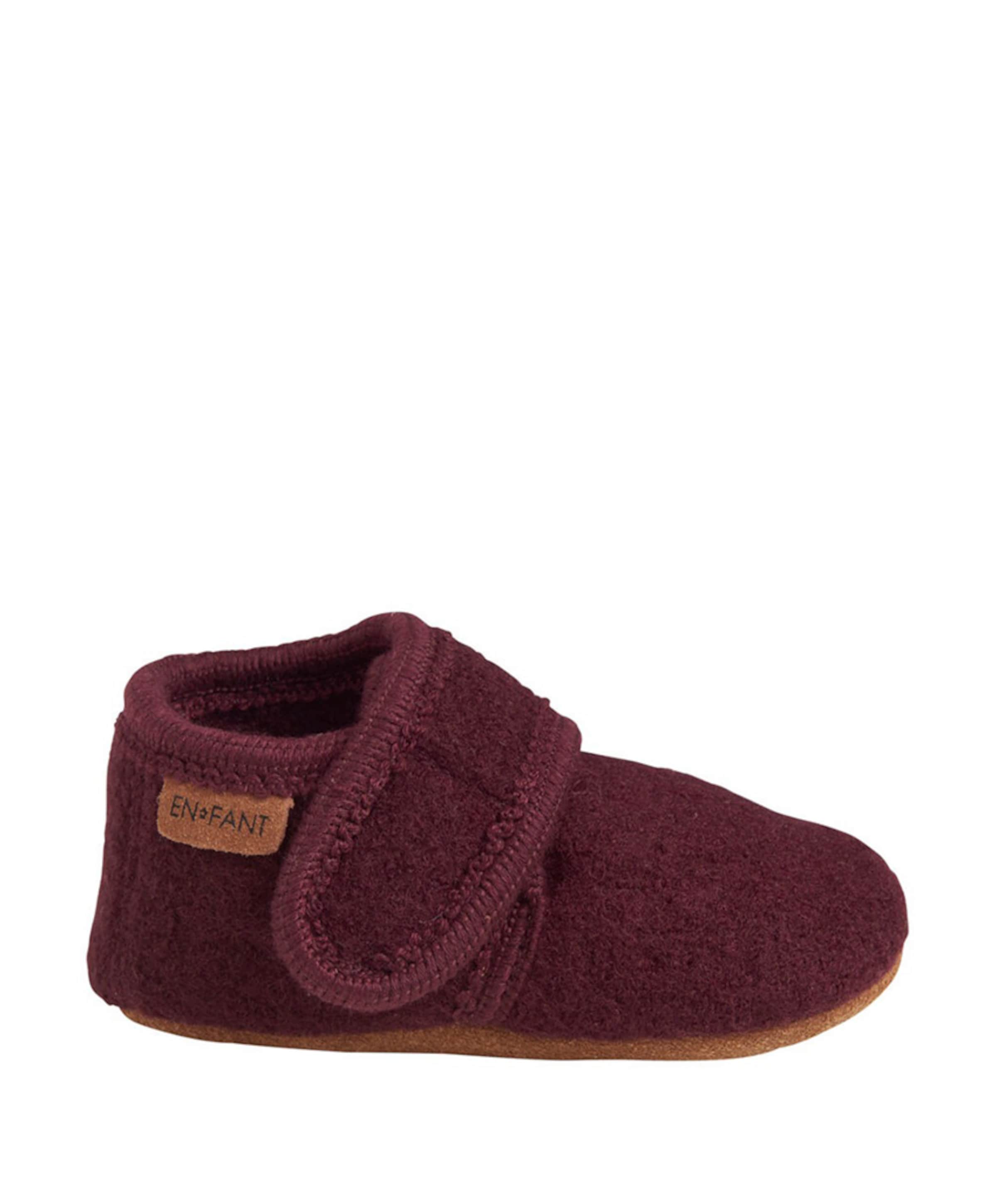 EN FANT Baby wool slippers uniseks pantoffels  bordeaux