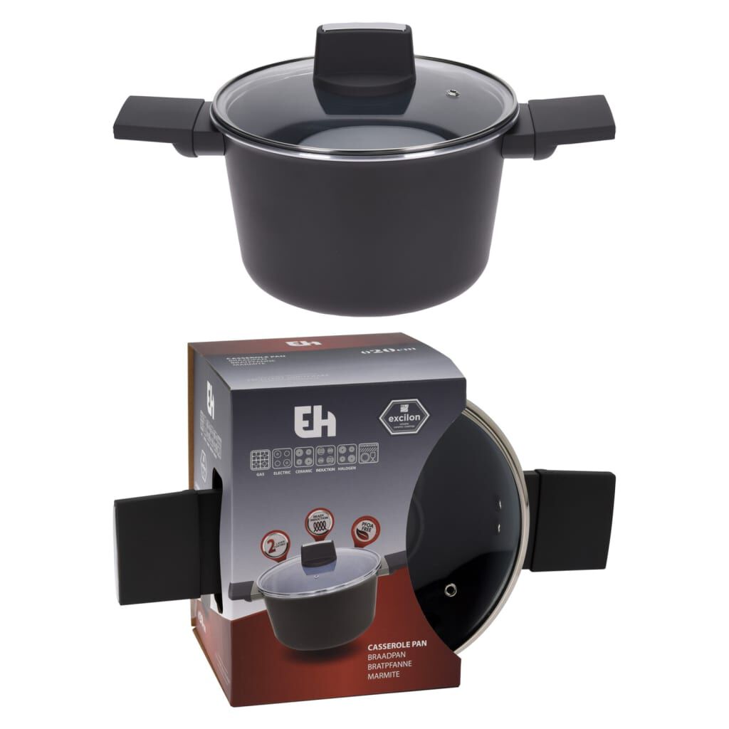 Uitstekende huishoudelijke pot met deksel, 20 cm
