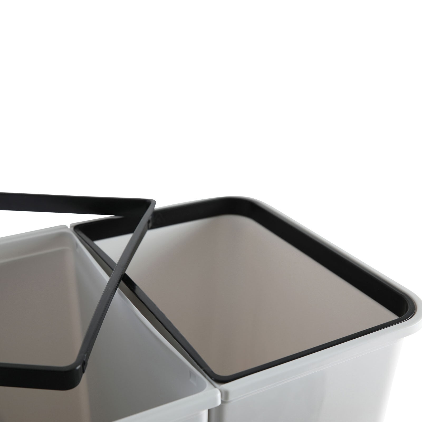 Duo-Müllbehälter 2x23l grau