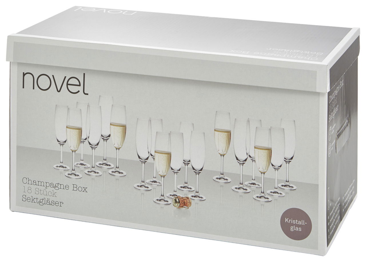 Novel Sektglas-Set 18-tlg.