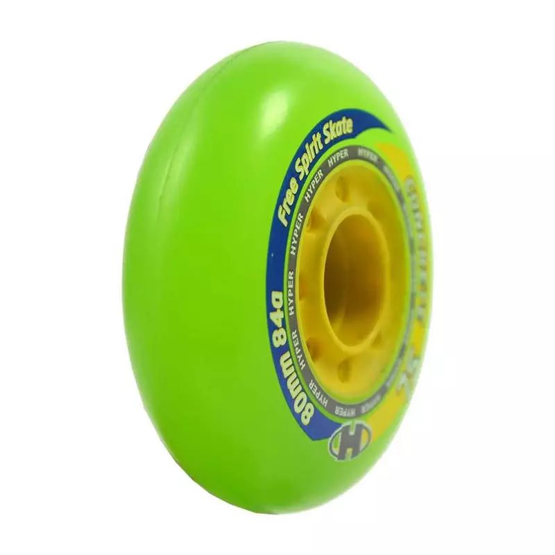 Roue de roller HYPER kit de 4 hyper concrete sl 84a80mm transparent vert