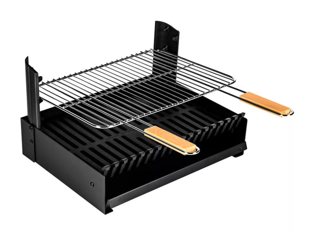 Barbecue au charbon de bois réglable en 3 hauteurs GRILLOIR - grilloir à poser - SOMAGIC
