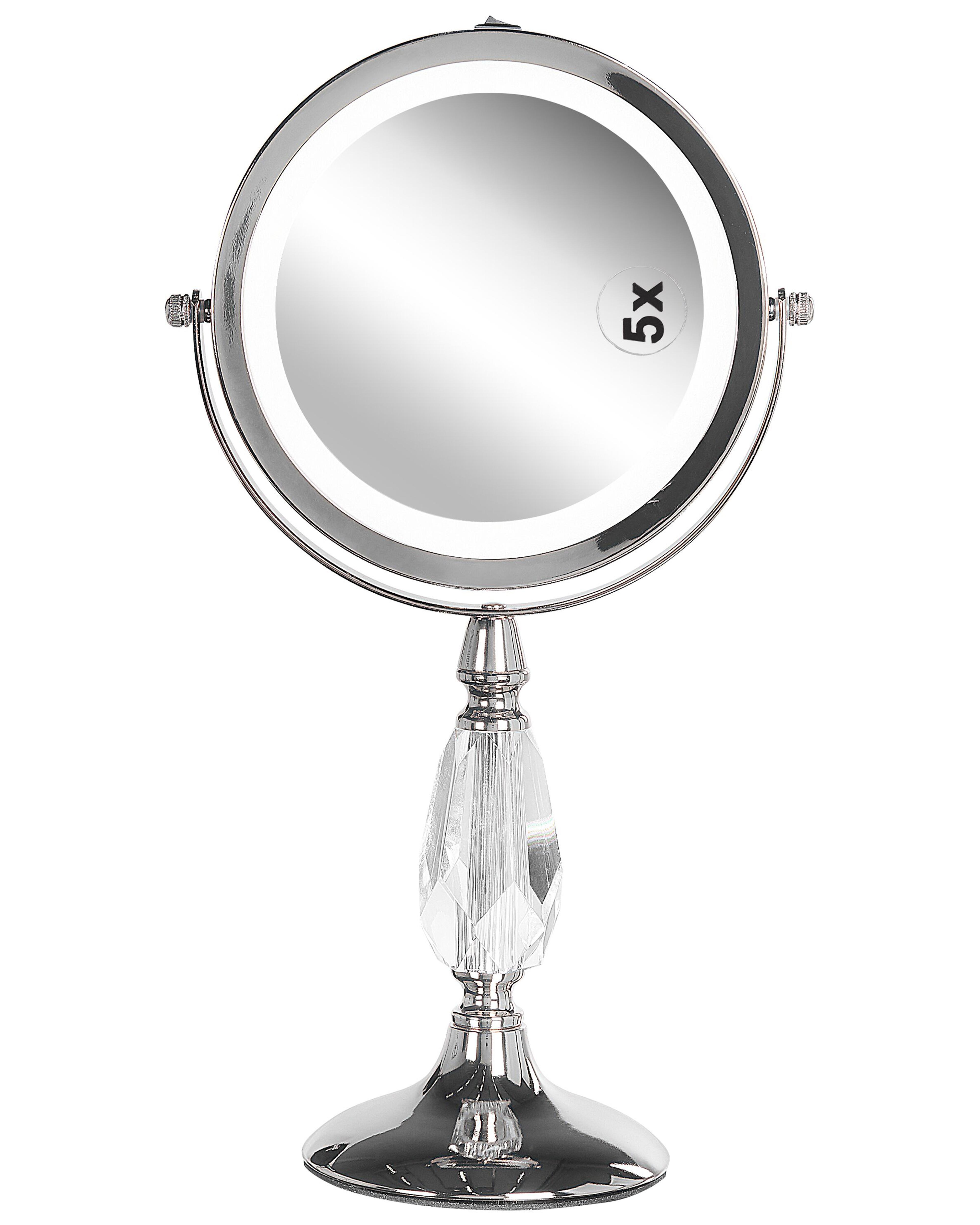 Make-up spiegel LED MAURY Zilver