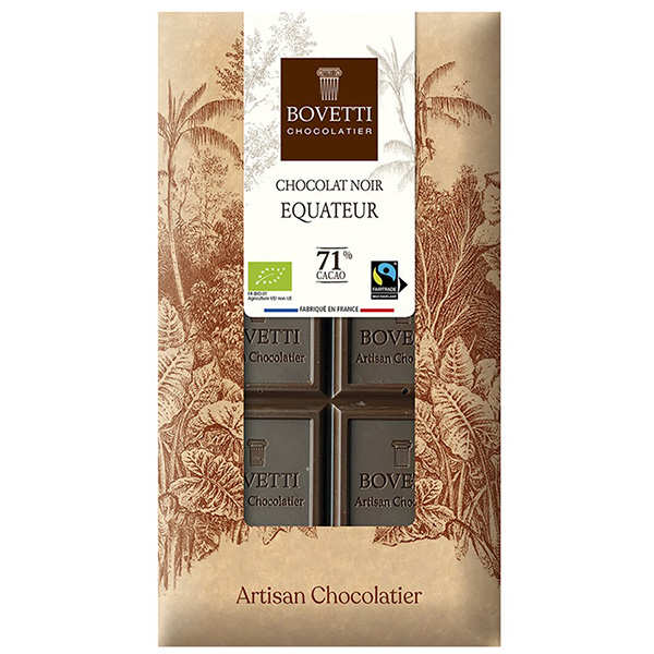 Tablette chocolat noir Equateur 71% bio