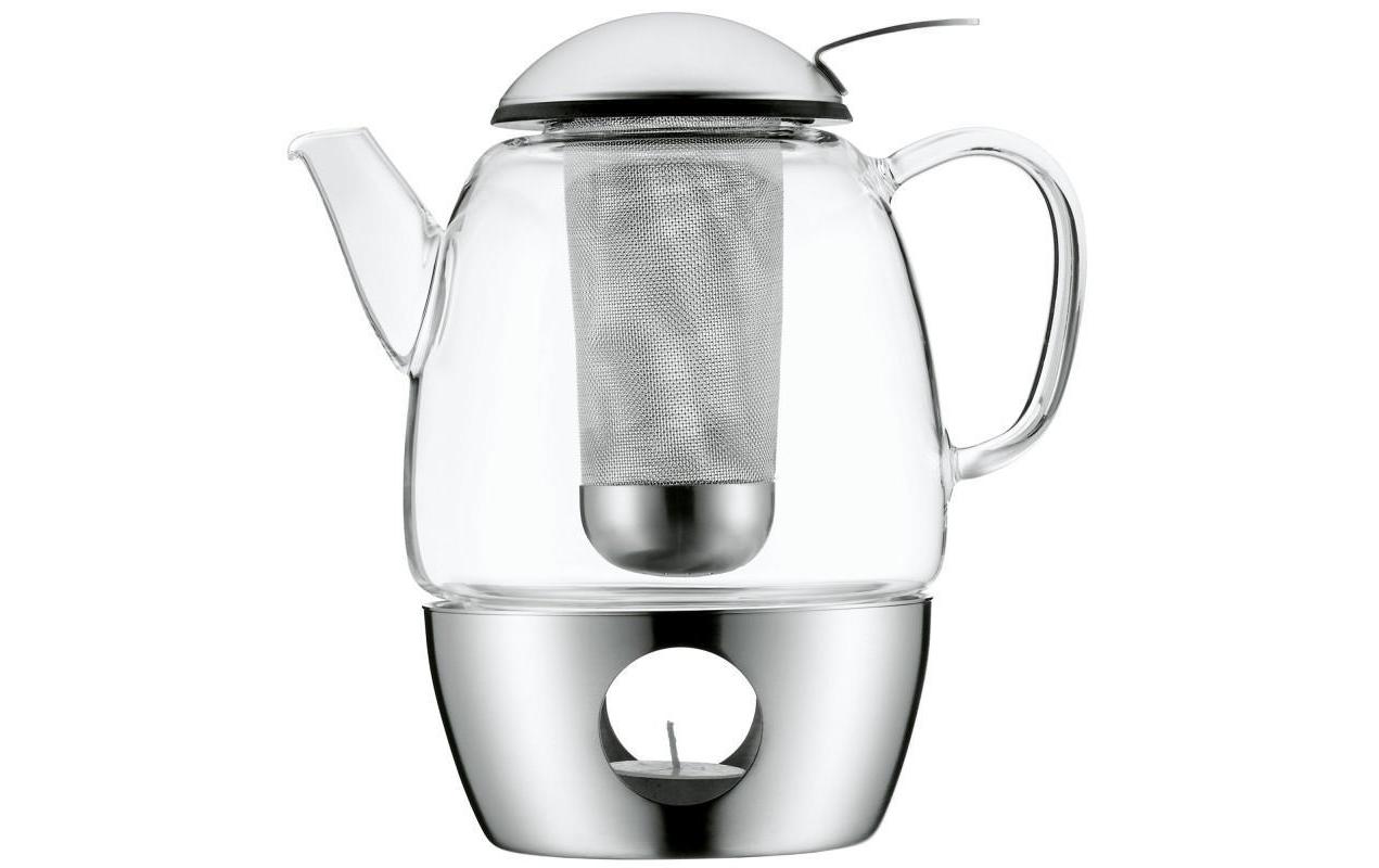 Tee-Set Smartea 1 l, SilberTeeset mit Teekanne, Teesieb und Stövchen