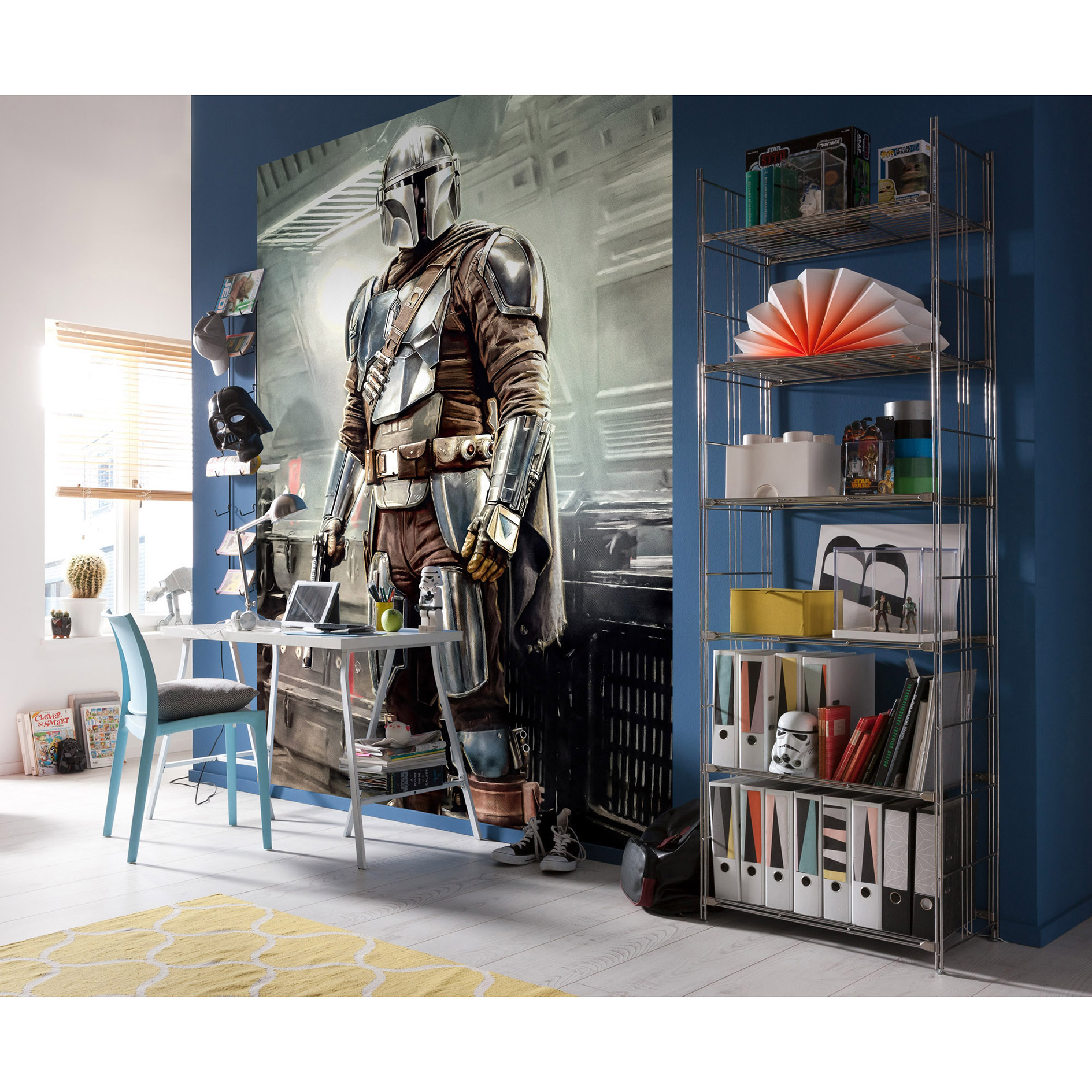 Vlies-Fototapete MANDALORIAN FIGHT POSTURE - 200x280 cm