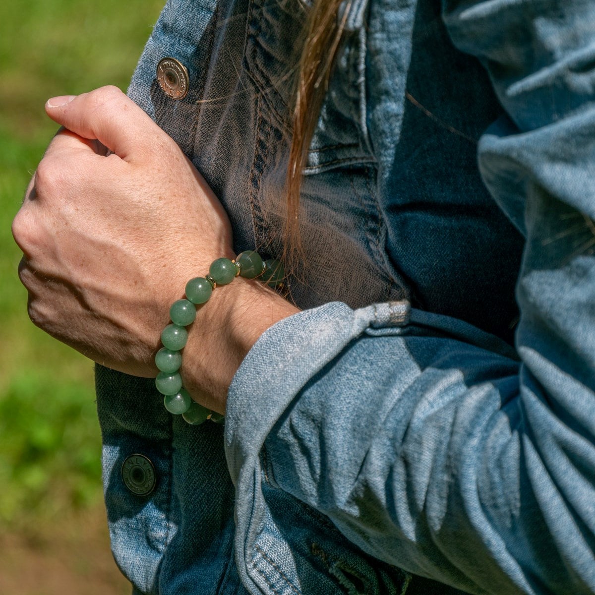 Bracelet Kamelia en pierres naturelles Aventurine