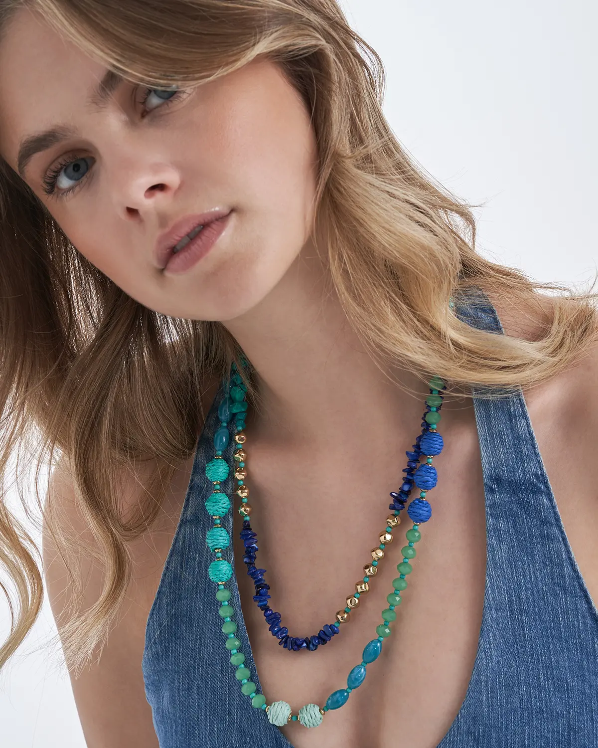Layering-Kette - Turquoise Beach