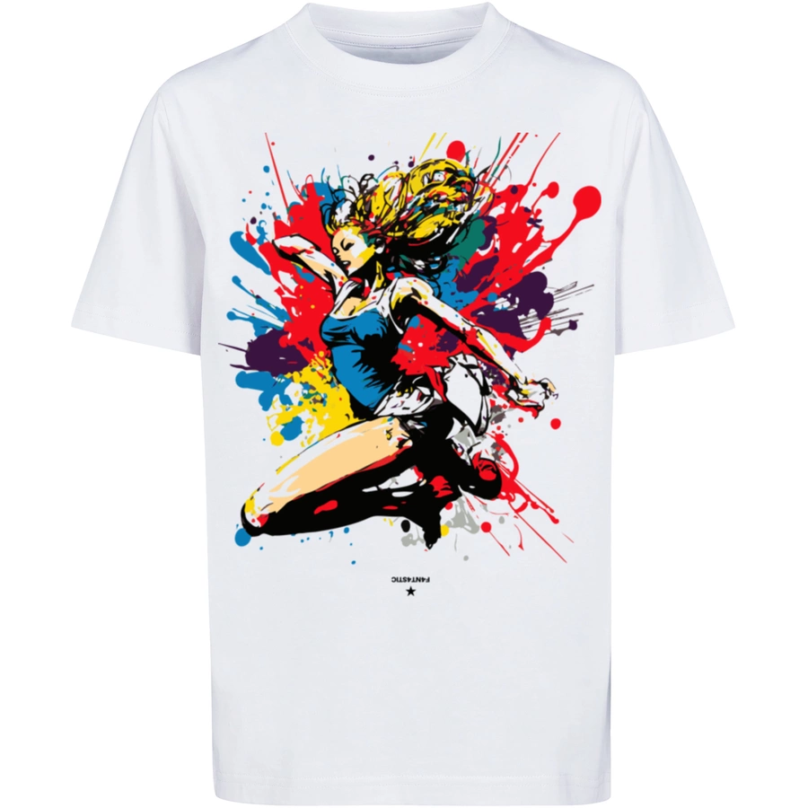 F4NT4STIC T-Shirt Tänzerin bunt weiß