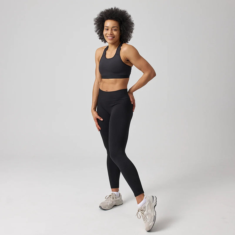 High Waist Leggings Seamless Hellgrün