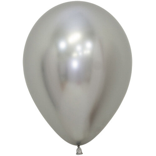 Sempertex ballonnen reflex silver - 30 cm - 12st