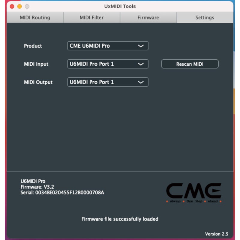 CME U6MIDI Pro MIDI interface