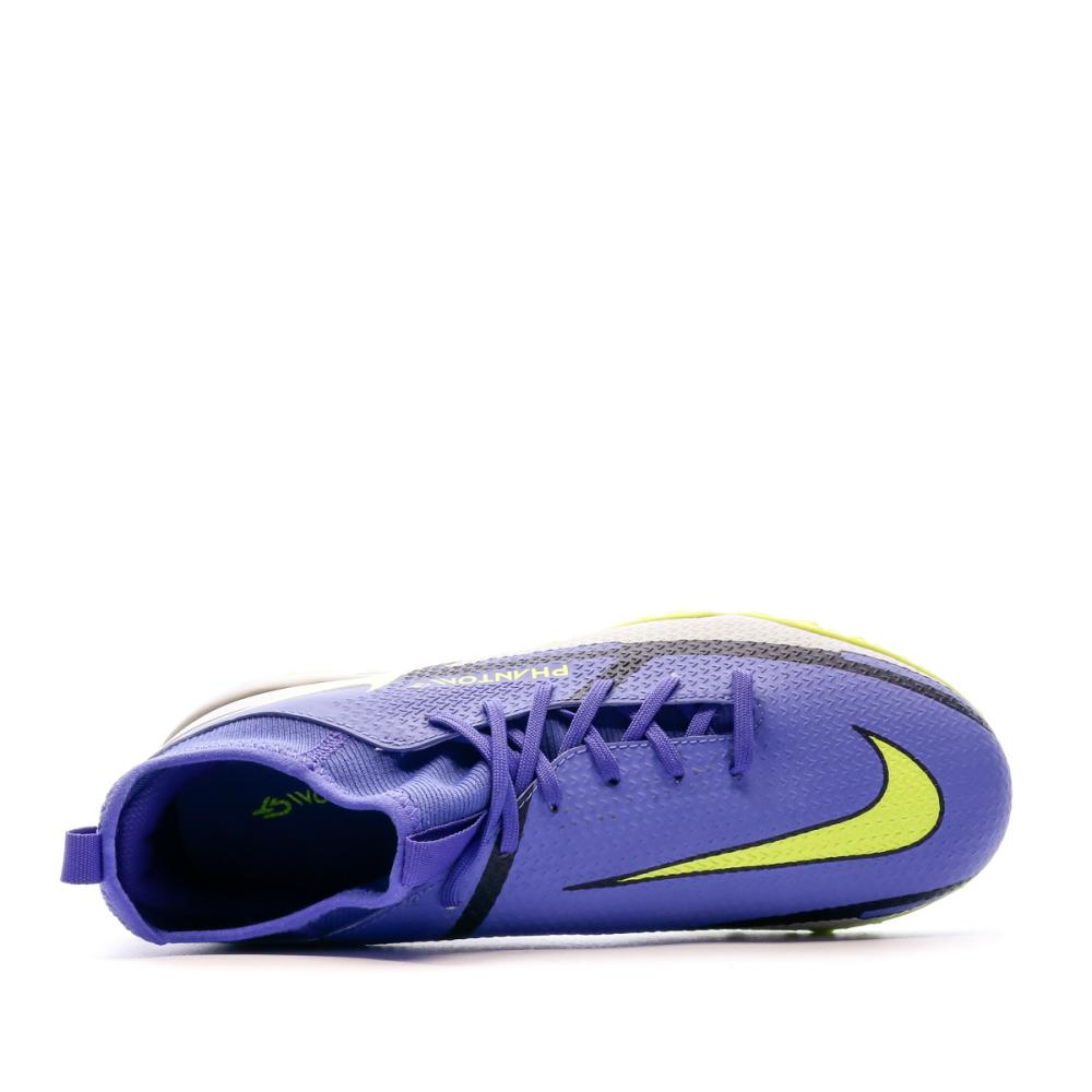 Nike Chaussures de foot Violettes Enfant Nike Phantom Gt2 Academy DF TF