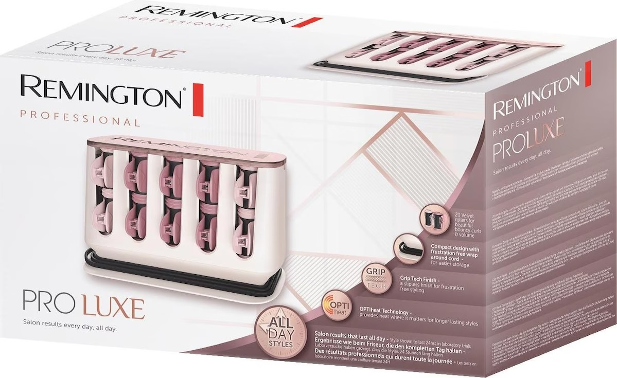 H9100 Pro Luxe Aufheizbare Lockenwickler mit Grip-Tech Beschichtung (45584560100) - Rosa