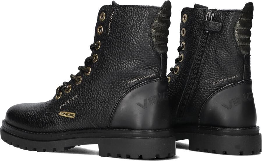 Vingino Shirley Veterboots zwart Leer Dames
