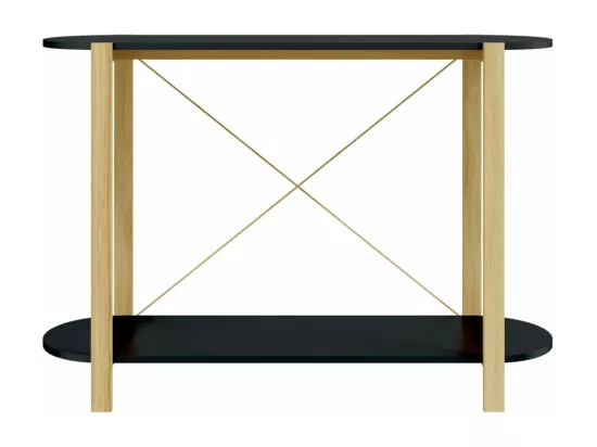 Table console Noir 110x38x75 cm Bois d'ingénierie