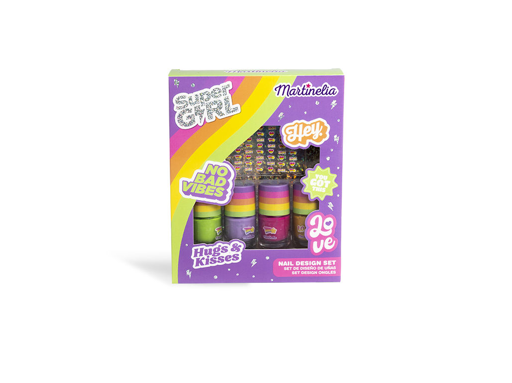 CONJUNTO UNHAS MARTINELIA SUPER GIRL