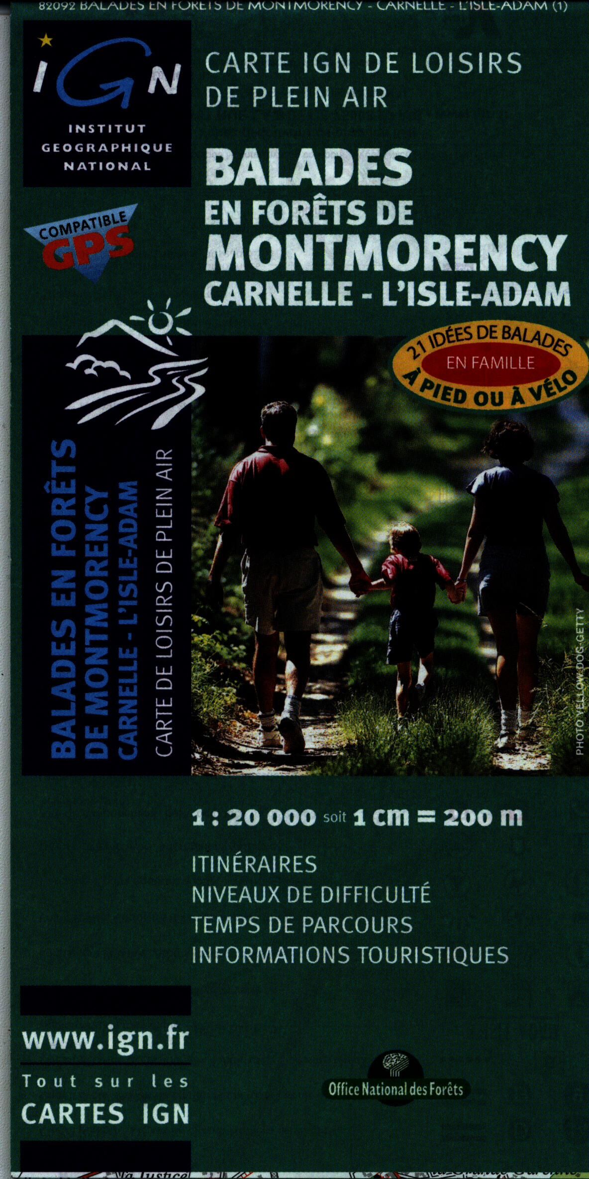 IGN - FORET DE MONTMORENCY ECHELLE 1 20 000