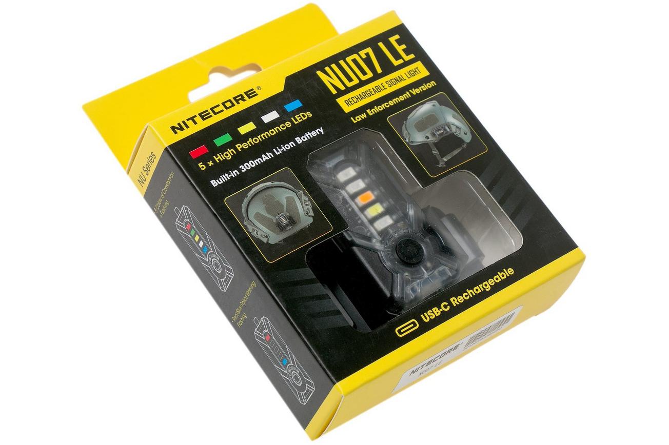 Nitecore NU07 LE, signaallicht met 5 kleuren