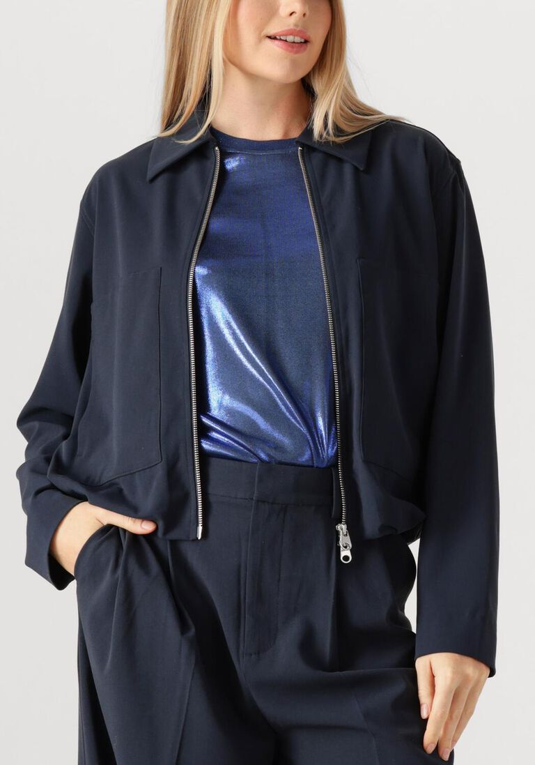 donkerblauwe mos mosh blazer mmkarmen panama jacket