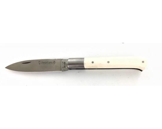 Yssingeaux 11 cm - Os - Guilloché Couteau de Poche PassionFrance