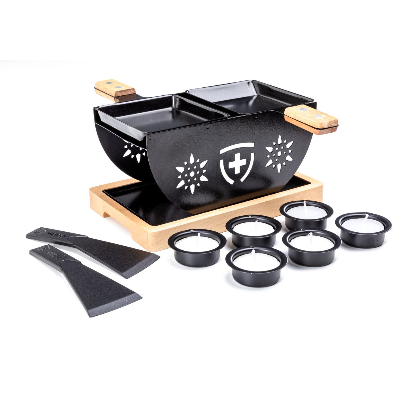 Heidi Cheese LineRaclette-Set «Edelweiss» mit Gravur