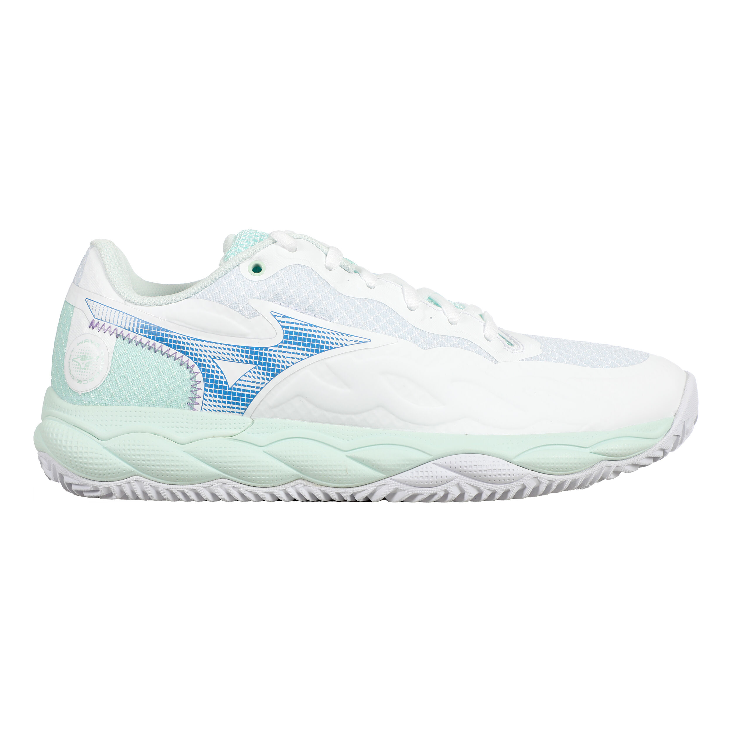 Mizuno Wave Enforce Court Chaussure Terre Battue Femmes - Blanc , Bleu