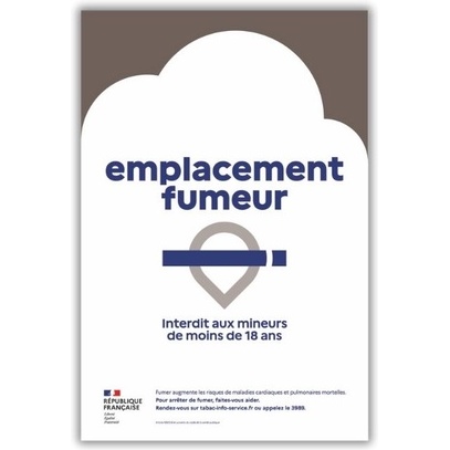 Panneau Signalétique - Emplacement Fumeur