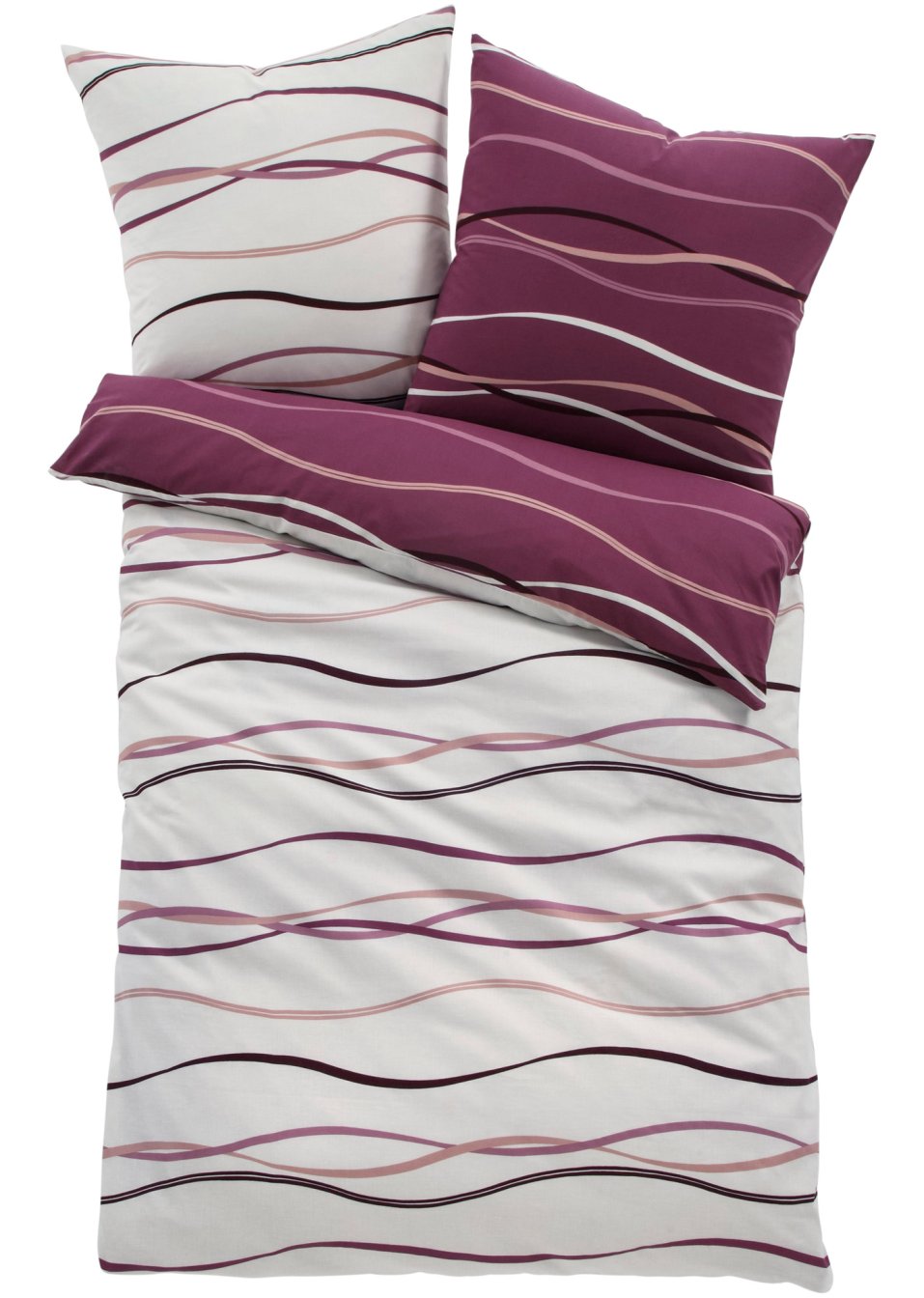 Parure de lit à motif vague