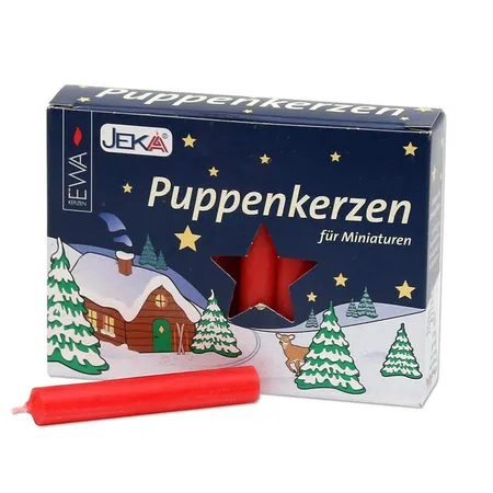 JEKA - Ebersbacher Kerzen 20er Puppenlichte, rot 1 x 1 x 6,5 cm