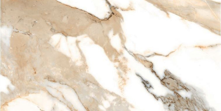 Tegelsample: Navale Arezza vloertegel 60x120cm beige marmer glans gerectificeerd