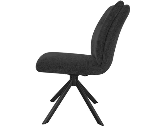 CONCEPT1 - Chaise Lot de 2C. Peter pivotante gris Anthracite
